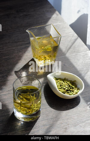 Close-up of encore en vie West Lake Longjing Banque D'Images