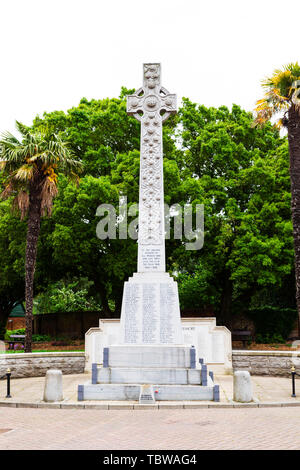 Monument commémoratif de guerre, la ville de marché de Fenland Wisbech sur la rivière Nene, Cambridgeshire, Angleterre Banque D'Images