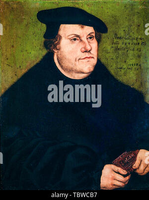 Lucas Cranach l'aîné : Martin Luther, portrait, 1532 Banque D'Images