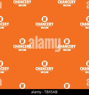 Motif de la chancellerie orange vecteur Illustration de Vecteur