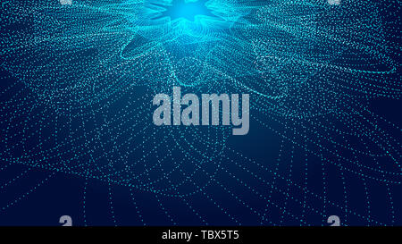 Résumé Contexte La technologie de réseau sens de dot matrix et la composition des particules Banque D'Images