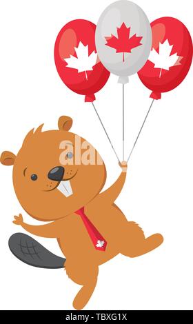 Bonne fête du canada Illustration de Vecteur