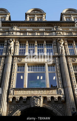 Entrée du passage Madler, Leipzig, Saxe, Allemagne, Europe Banque D'Images