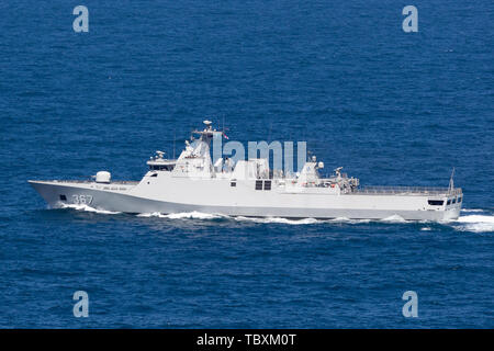 KRI Iskandar Muda (367) SIGMA class corvette appartenant à l'armée nationale indonésienne marine. Banque D'Images