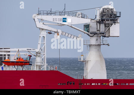 Force frontalière australienne off shore bateau polyvalent Ocean Shield à Jervis bay. Banque D'Images