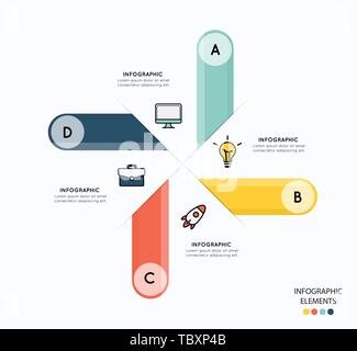L'infographie et des icônes pour les affaires sur fond blanc Illustration de Vecteur