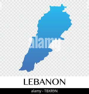 Carte du Liban en Asie continent illustration design Illustration de Vecteur