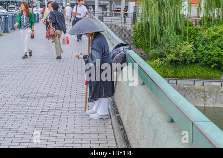 Moine japonais à Kyoto Japon 2015 Banque D'Images