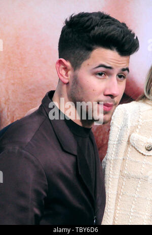 Los Angeles, Californie, USA 3 juin 2019 Singer Nick Jonas assiste à la première mondiale de Jonas Brothers à la recherche du bonheur le 3 juin 2019 à Regency Bruin Theatre de Los Angeles, Californie, USA. Photo de Barry King/Alamy Live News Banque D'Images