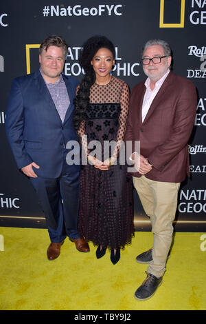 Los Angeles, USA. 09Th Juin, 2019. Benjamin Wallfisch, Judith Hill et Guillermo Navarro au National Geographic lice Showcase FYC événement au théâtre grec. Los Angeles, 02.06.2019 | Conditions de crédit dans le monde entier : dpa/Alamy Live News Banque D'Images