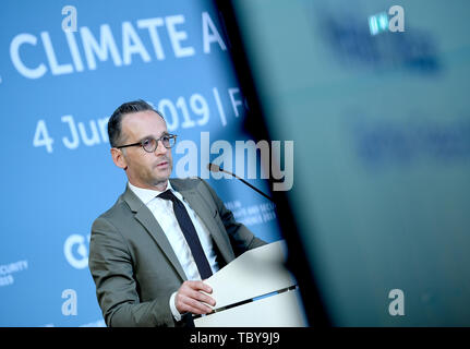 Berlin, Allemagne. 04 Juin, 2019. Le Ministre des affaires étrangères, Heiko Maas (SPD) prend la parole lors de la Conférence de Berlin et la sécurité climatique. Credit : Britta Pedersen/dpa/Alamy Live News Banque D'Images