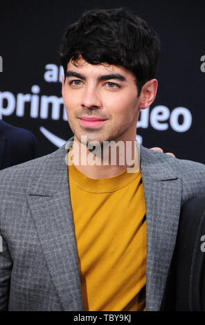 Los Angeles, Californie, USA 3 juin 2019 chanteur Joe Jonas assiste à la première mondiale de Jonas Brothers à la recherche du bonheur le 3 juin 2019 à Regency Bruin Theatre de Los Angeles, Californie, USA. Photo de Barry King/Alamy Live News Banque D'Images