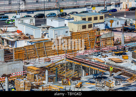 Nouvelle construction à quai à Lisbonne Banque D'Images