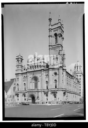 Temple maçonnique, vue en perspective à la nord-est du temple maçonnique, 1 North Broad Street, Philadelphie, comté de Philadelphie, PA Banque D'Images