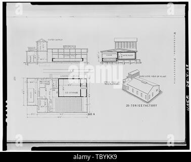 Milford et glace Coal Company, 18, avenue Maple, Milford, comté de Sussex, DE Banque D'Images