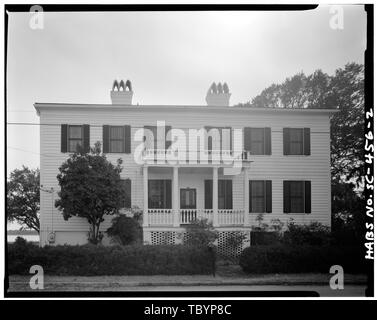 Nord (arrière) ELEVATION George Mosse Stoney House, Port 500 Rue de la République, le beaufort, le comté de Beaufort, SC Banque D'Images