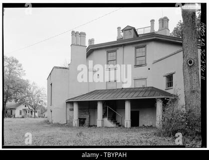 Nord (arrière) l'altitude, à la maison, au sud-est le zélote Holmes 619 East Main Street, Laurens, Laurens County, SC Holmes, Zélote Cary, Brian, émetteur Banque D'Images