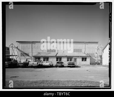 Élévation NORD U.S. Naval Air Station, Hangar d'hydravions, Pensacola, FL, Escambia Comté Banque D'Images