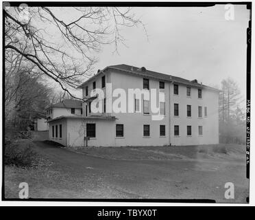 Sanatorium pour tuberculeux de l'État du New Jersey, dortoir, employé Pavilion Road, 500 m à l'ouest de l'intersection avec la Route du Sanatorium, Glen Gardner, Hunterdon Comté, NJ Banque D'Images