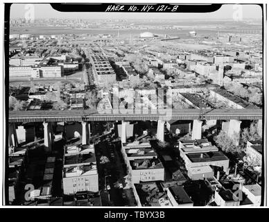 New York Connexion RR viaduc traversant 27e Rue. Les reines, Queens Co., New York. Sec. 4207, MP 6.62. Corridor ferroviaire nord-est, Route d'Amtrak entre New-York et de nouvelles lignes YorkConnecticut State, New York, New York County, NY Banque D'Images