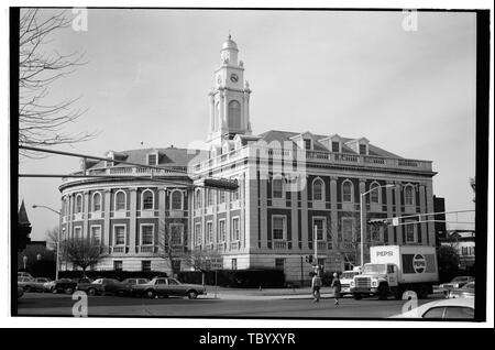 Du nord et de l'Est (partielle) de l'altitude, l'Hôtel de Ville de Schenectady 100 Jay Street, Schenectady, Schenectady County, NY Banque D'Images