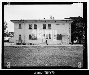 Élévation nord Naval Air Station de Key West, l'Annexe Truman, Seaman's Barracks, Key West, Monroe County, FL Banque D'Images