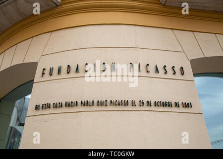 Lieu de naissance de Pablo Picasso à Malaga, Espagne Banque D'Images