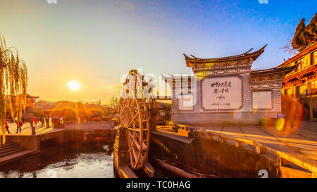 Dayan Ancient Town, Lijiang, Yunnan Province Banque D'Images