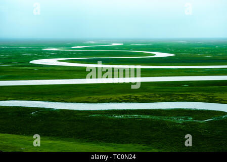 Bayinbrook Prairie, Yili, Xinjiang Banque D'Images