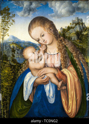 Lucas Cranach l'ancien, Marie avec l'enfant, peinture, vers 1518 Banque D'Images