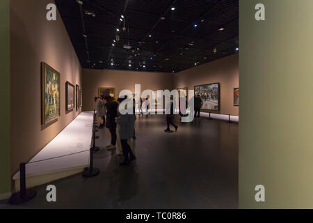 Chengdu Museum - Exposition de peinture à la fois Banque D'Images