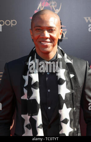 46e Journée annuelle de Creative Arts Emmy Awards au Pasadena Civic Center de Pasadena, Californie le 3 mai 2019 mettant en vedette : J. August Richards Où : Pasadena, California, United States Quand : 03 mai 2019 Credit : Sheri/WENN.com Determan Banque D'Images