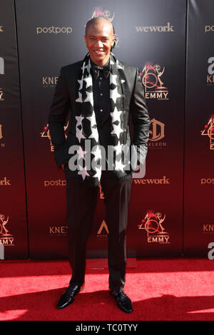 46e Journée annuelle de Creative Arts Emmy Awards au Pasadena Civic Center de Pasadena, Californie le 3 mai 2019 mettant en vedette : J. August Richards Où : Pasadena, California, United States Quand : 03 mai 2019 Credit : Sheri/WENN.com Determan Banque D'Images