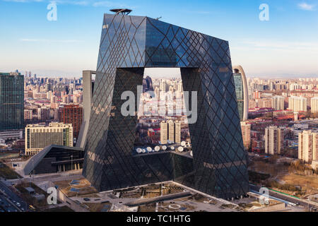 Le commerce international de Beijing CBD Scenery Banque D'Images