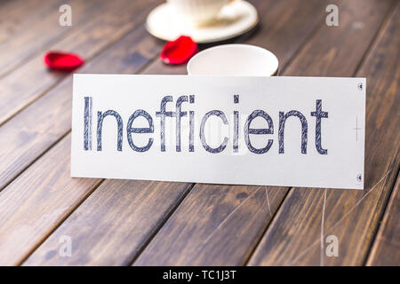 Hilde white paper in cafe Banque D'Images