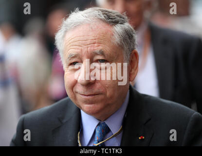 Le Président de la FIA Jean Todt pendant la 2019 Monaco Grand Prix sur le circuit de Monte Carlo, Monaco. Banque D'Images