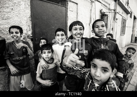 L'Afrique, Mauritanie, Ayoun, Sanmao ancienne résidence, ancienne résidence, Sanmao, écrivain taïwanais, les rues, les villes, les jonctions, les bâtiments, les bâtiments, les enfants, les résidents, les routes, les maisons Banque D'Images