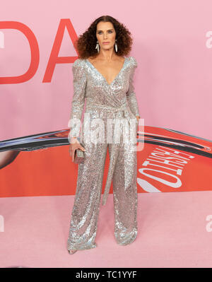 Brooke Shields wearing dress par Sachin & Babi assiste à la CFDA Fashion Awards 2019 au Brooklyn Museum (photo de Lev Radin / Pacific Press) Banque D'Images