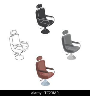 Coiffure.coiffure simple icône dans la caricature,black style symbole vecteur illustration de stock . Illustration de Vecteur