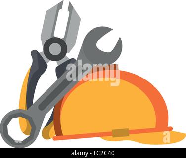 Ensemble d'outils collection atelier icônes cartoon Illustration de Vecteur