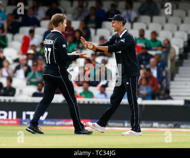 Londres, Royaume-Uni. Le 05 juin, 2019. Londres, Angleterre. 05 juin : au cours ICC Cricket World Cup entre le Bangladesh et la Nouvelle-Zélande à l'Oval Stadium le 05 juin 2019 à Londres, en Angleterre. Action Crédit : Foto Sport/Alamy Live News Banque D'Images