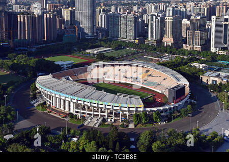 Stade du Centre sportif de Tianhe de Guangzhou Banque D'Images