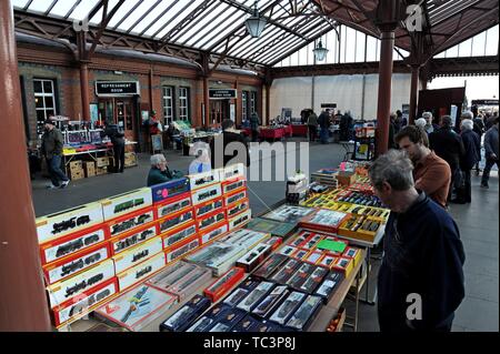 Chemin de fer modèle et railwayana cale à la Severn Valley Railway Gala 16 mai 2019 Diesel Banque D'Images
