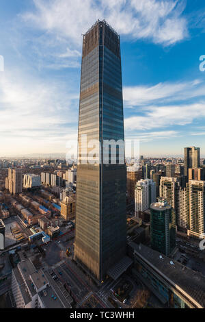 Le commerce international de Beijing CBD Scenery Banque D'Images