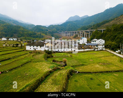 Lishui ancien village Banque D'Images