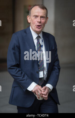 Andrew Marr quitte la BBC à la suite de la diffusion de son Andrew Marr Show, London, UK. Avec : Andrew Marr Où : London, Royaume-Uni Quand : 05 mai 2019 Credit : Wheatley/WENN Banque D'Images