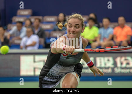 Timia Babos, un célèbre joueur de tennis féminin. Banque D'Images