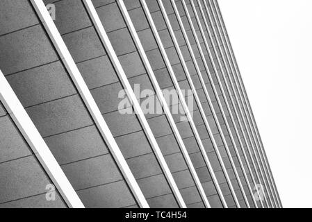 Les détails architecturaux de la Los Angeles Department of Water and Power John Ferraro Immeuble de bureaux dans le centre-ville de Los Angeles, Californie Banque D'Images