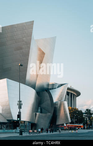 Le Walt Disney Concert Hall dans le centre-ville de Los Angeles, Californie Banque D'Images