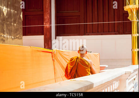 Wat Phra Singh Woramahavikarn Temple Bouddhiste Chiang Mai Thaïlande Banque D'Images